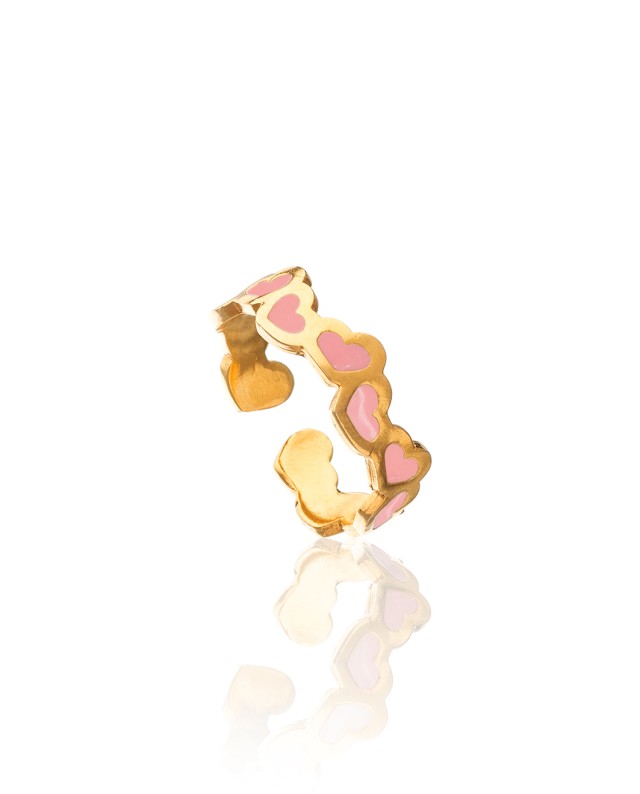 Δαχτυλίδι Kardoules Pink Χρυσό